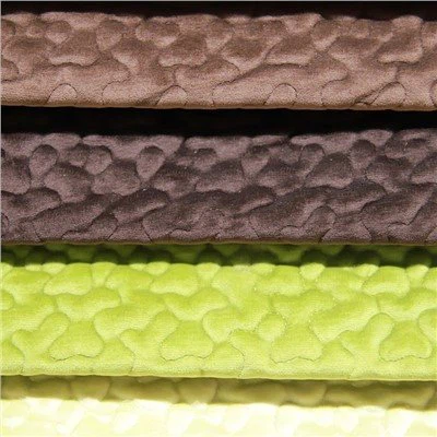 Benmönster Quiltad sammetstryckt hemtextiltyg